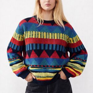 ASOS Multi-Color Crewneck Sweater | EUC | S